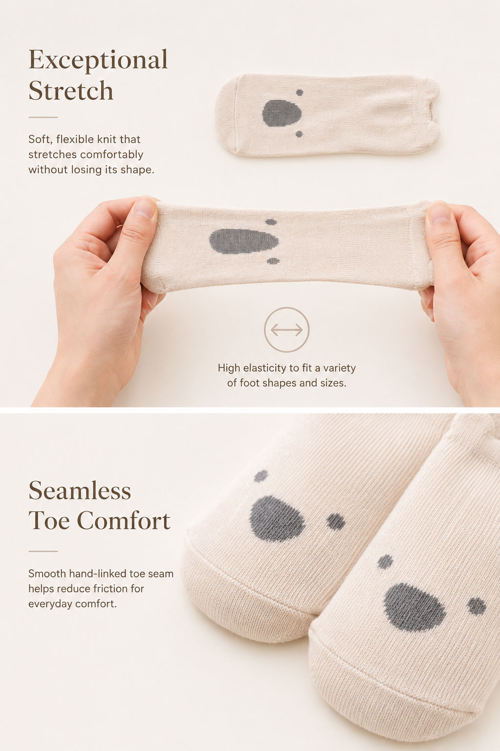 Baby Non-Slip Grip Socks | Soft Cotton First Walker Socks