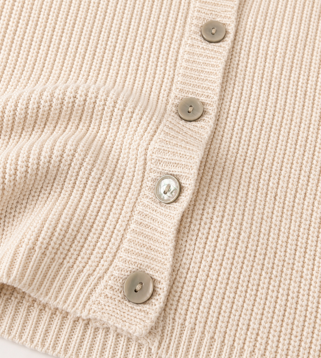 Organic Cotton Knit Cardigan & Bloomer Set