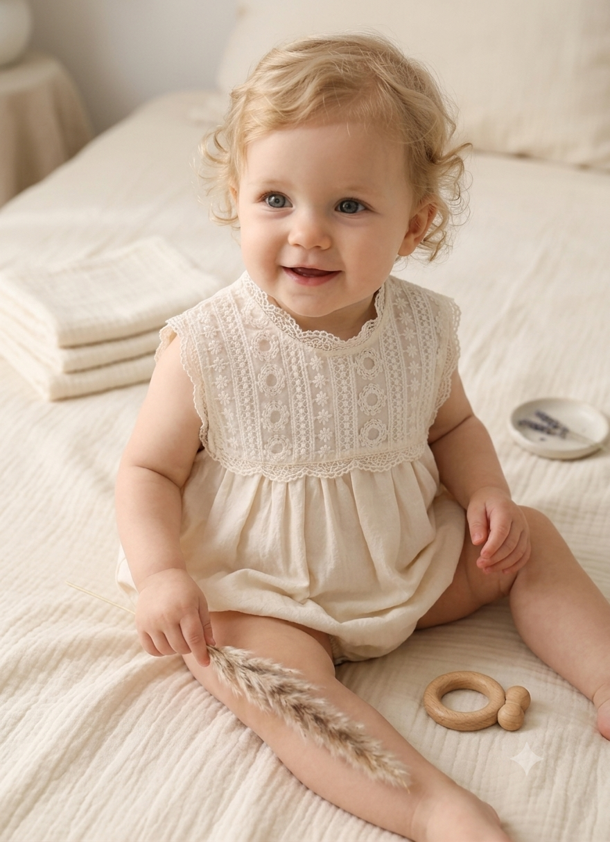 Heirloom Lace Romper