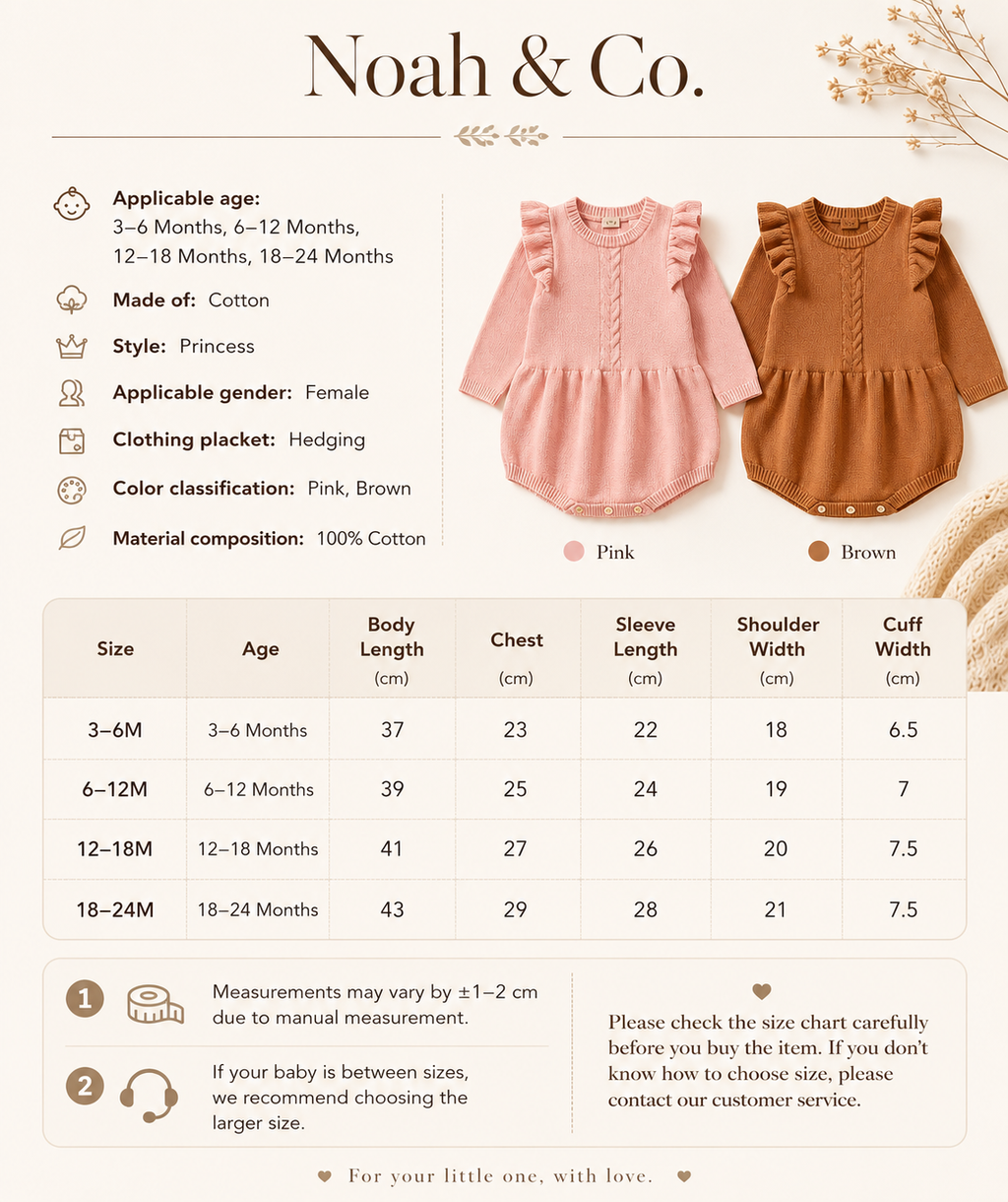 Cable Knit Baby Girl Bubble Romper